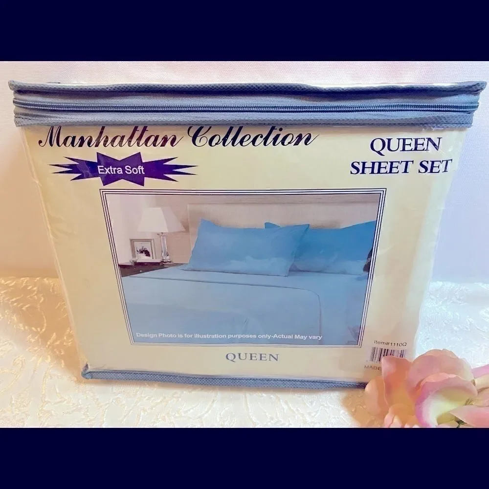 💥Manhattan Collection Extra Soft Queen Sheet Set